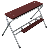 Builder's steps | galvanized, 2 steps | Width: 1.00 mHeight: 0.70 m